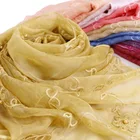 new style shawl silk feeling scarf hair scarf for ladies and women 0419037