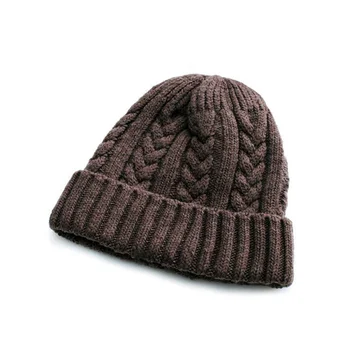 mens knit beanie pattern knitted hat 