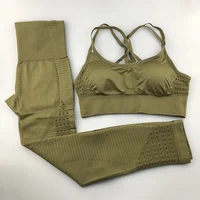 Seamless Yoga Set Women Fitness Sportswear Woman Gym Leggings Padded Push-up Strappy Sports Bra 2 Pcs Sports Suits
Seamless Yoga Set Women Fitness Sportswear Woman Gym Leggings Padded Push-up Strappy Sports Bra 2 Pcs Sports Suits