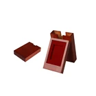 Custom Affordable Exquisite Metal Coin Acrylic Case Pine Matte Wooden Gift Box