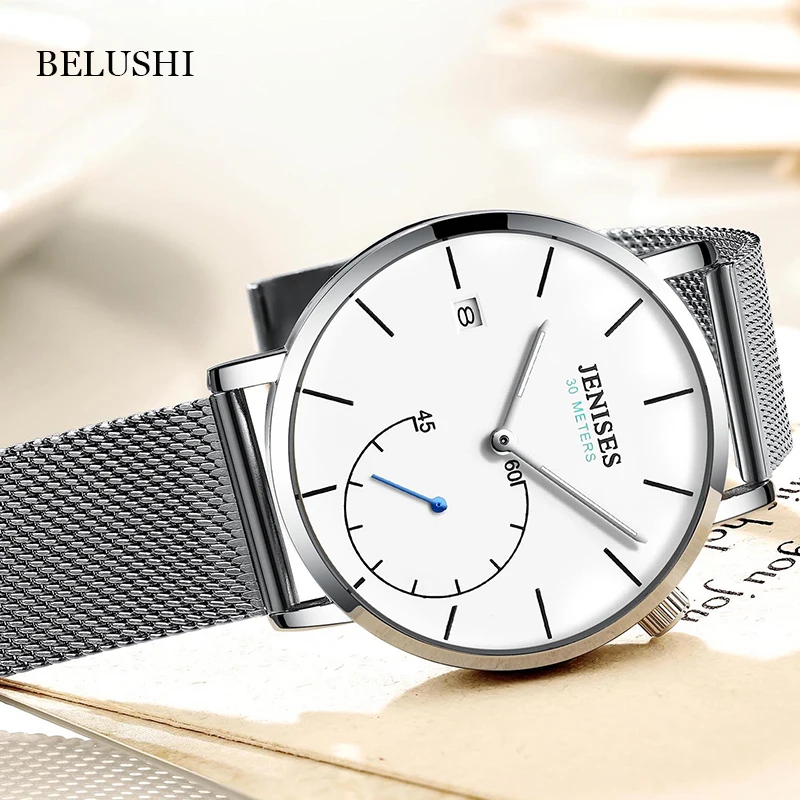 New 2018 Brand Minimalist Blue Dial Single Hour Hands Stainless Steel Case Genuine Leather Strap Automatic Watches Men Wrist OEM, Black
New 2018 Brand Minimalist Blue Dial Single Hour Hands Stainless Steel Case Genuine Leather Strap Automatic Watches Men Wrist OEM, Black