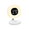 Wake-up Light alarm clock Sunrise Sunset Simulation FM Radio sensor led bedside Reading Lamp with USB plug