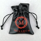 PU leather drawstring bag pouch for jewelry packing