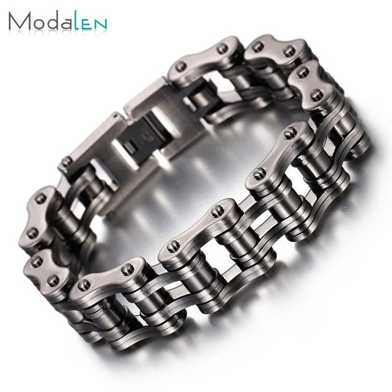 Best quality black stainless steel bracelet men, bike chain bracelet for men, Customized color
Best quality black stainless steel bracelet men, bike chain bracelet for men, Customized color