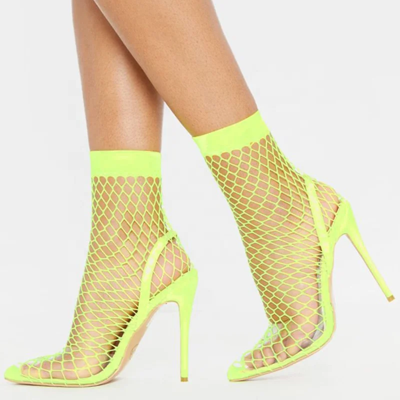 light green high heels