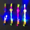 Plastic Rocket led flying arrow helicopter toy