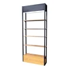 Retail store double side floor standing cell phone accessory wooden display rack