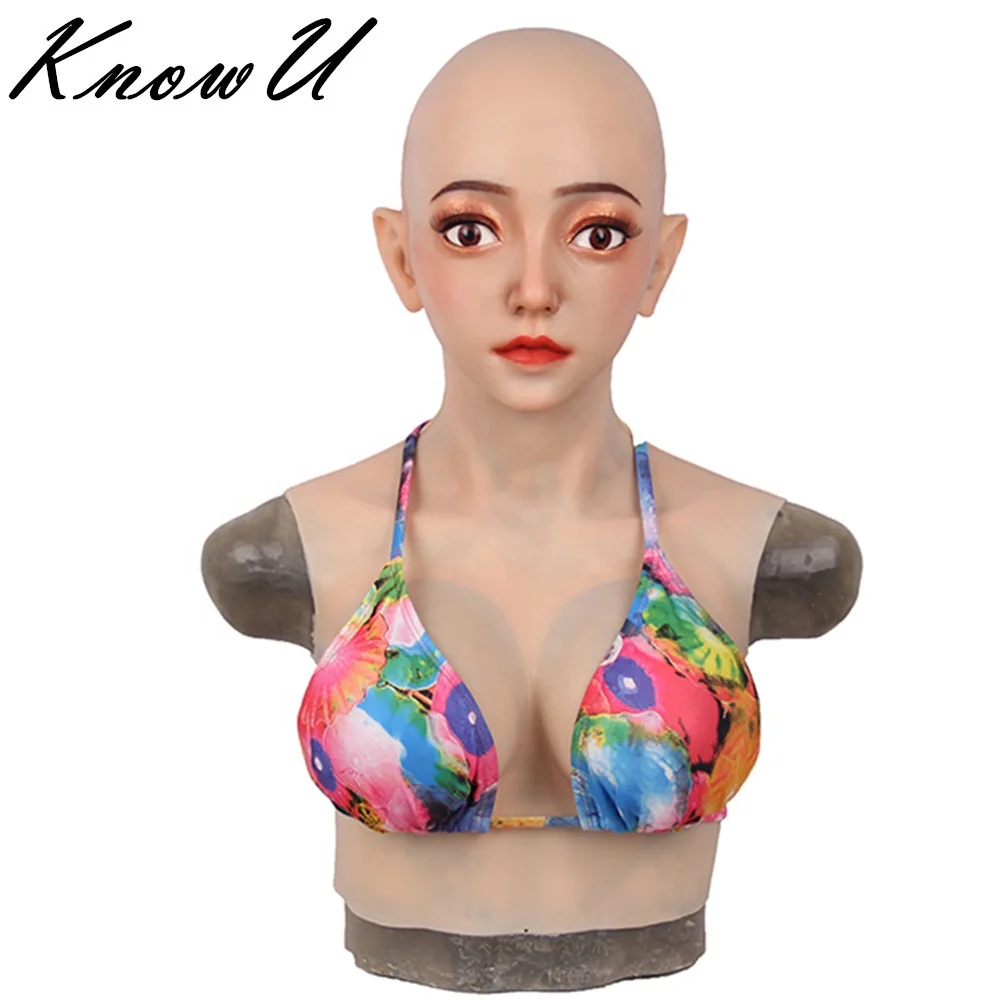 Liquid SiliconeRealistic silicone Female mask with breast forms D cup For Crossdresser
Liquid SiliconeRealistic silicone Female mask with breast forms D cup For Crossdresser