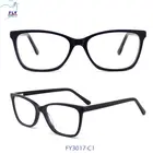 Promotional Fashion Unisex Acetate Optical Frames Different Color Eyeglass Frames