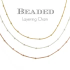 Satellite Beaded Layering Chain Necklace for Women