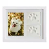 Pet Paw Print Kit Personalized Gift Clay memorial Picture white photo frames wholesale for Dog and Cat