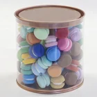 2019 hot sale clear pvc can with lid plastic for Christmas gift box