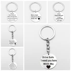 Hot style cheap custom engraved letter stainless steel metal keychain wholesale