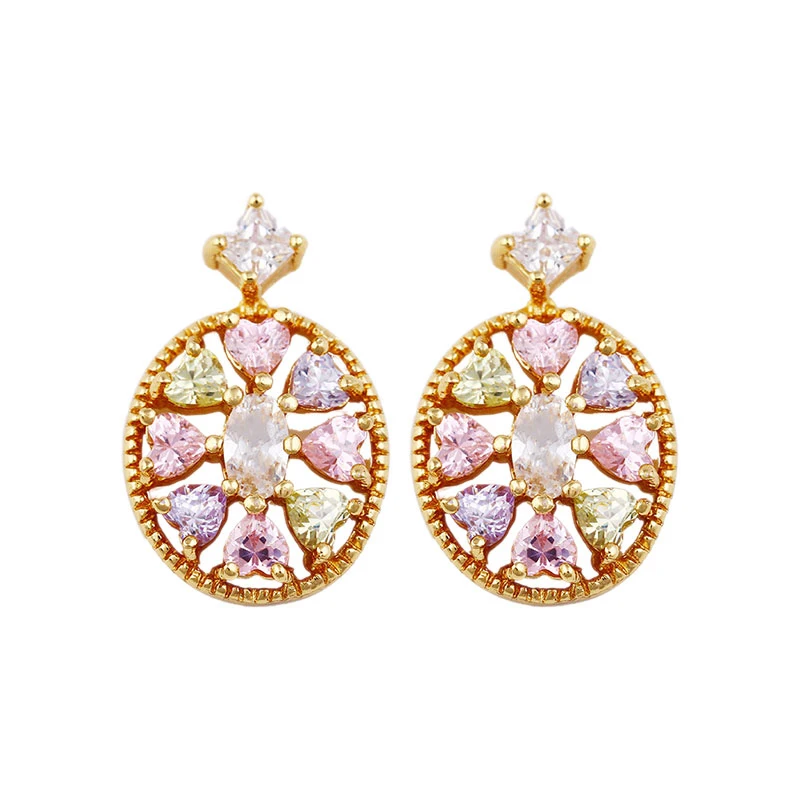 29900 High fashion jewelry luxury design women earrings oval shape colorful zircon stud earrings
29900 High fashion jewelry luxury design women earrings oval shape colorful zircon stud earrings