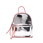 hot sale fashion hologram laser PU PVC backpack bag for women,wholesale glitter Mini shoulder jelly bags