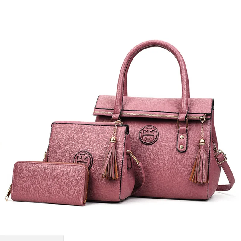 Spring 2019 new tassel vintage classic handbags mother-child bags three-piece set handbags crossbody bags, Red / black / pink / blue / grey
Spring 2019 new tassel vintage classic handbags mother-child bags three-piece set handbags crossbody bags, Red / black / pink / blue / grey