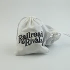 Custom printed cotton drawstring canvas shoe bag