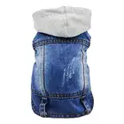 Wholesale Pet Denim Clothes Vests,Dog Hoodies Jacket For Small Medium