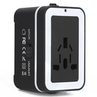 International Travel Adapter US Europe UK Italy Spain China fused Plug Adapter Charger Outlet