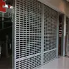 security shop front rolling door/aluminum rolling grille with precifabricated hole