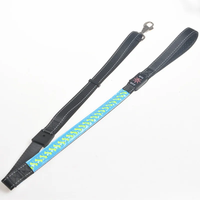 LED flash PU leather dog leash USB rechargeable dog leash, Red green blue black
LED flash PU leather dog leash USB rechargeable dog leash, Red green blue black