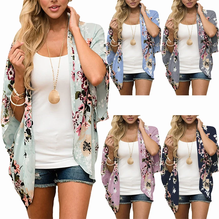 MY-085 2019 new fashion boutique women summer floral print chiffon cardigan shirts bikini outwear sun poof shirts tops ladies, Picture show
MY-085 2019 new fashion boutique women summer floral print chiffon cardigan shirts bikini outwear sun poof shirts tops ladies, Picture show