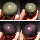 Natural Cheap Rainbow Black Obsidian Price Crystal Ball For Sale