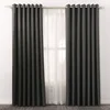 Factory wholesale high shading flocked flame retardant the black out curtain ready made