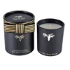 Wholesale popular black tubular wedding gift candle box luxury soy wax scented glass jar candles