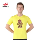 ZHOUKA Online Top Sale Sport T-shirt Soccer Wear Men's T Shirt Quick Dry Men T Shirts Custom Logo Wholesale Tshirts