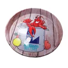 Round shape metal beer tea food servicing tray