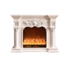 French style decorative electric mantel antique fireplace for sale