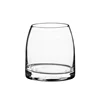 Factory direct sale hand-blown lead free 350ml crystal heavi bottom whiskey glass with decal logo