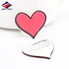 Longzhiyu 12 Years Plastic Logo Badge Manufacturer Customised Acrylic heart Badge pin Custom PVC Pin Badge