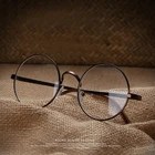 Unisex Clear Transparent Circle Round Glasses "Nerd" Glasses Mens Womens