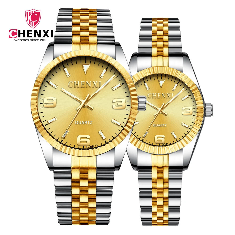 Chenxi 004C Birthday Valentine's Gift Stainless Steel Strap Quartz 2 Tones Couple Watches Low Price Lover Wristwatch, 4 colors
Chenxi 004C Birthday Valentine's Gift Stainless Steel Strap Quartz 2 Tones Couple Watches Low Price Lover Wristwatch, 4 colors
