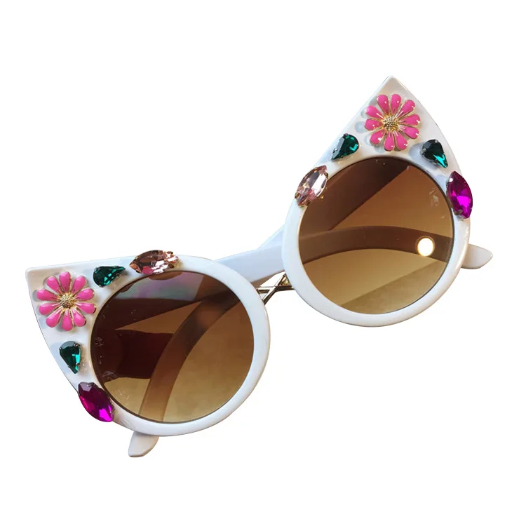 Unique 100% Handmade Fashionable Sun Glasses Flower And Rhinestone Frame Sunglasses Women, Mix color or custom colors
Unique 100% Handmade Fashionable Sun Glasses Flower And Rhinestone Frame Sunglasses Women, Mix color or custom colors