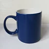 Cheap price blank blue ceramic coffee cup with your design logo