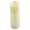 NKXY01 Battery Operated Pillar Real Wax Flickering Moving Wick Candle Light Led Electric Candles For Party Wedding