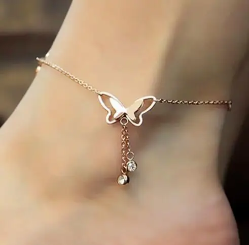 Queena alloy Rose Gold/Silver Butterfly Anklet Ankle Foot Chain Bracelet Gift, Silver.gold
Queena alloy Rose Gold/Silver Butterfly Anklet Ankle Foot Chain Bracelet Gift, Silver.gold