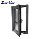AWA/WERS Certified Double Glaze French Casement Window French Home Aluminium Windows