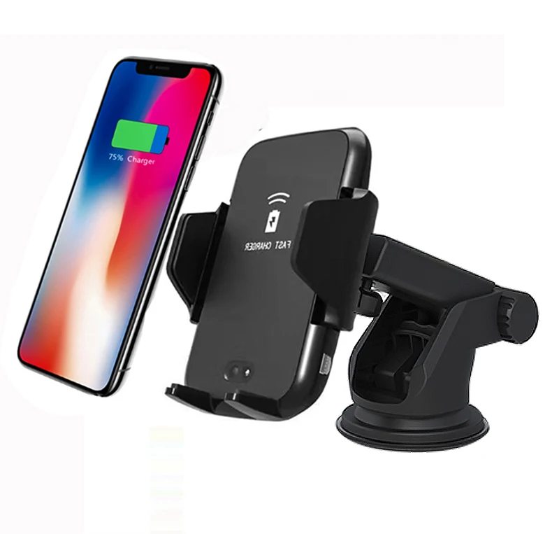2019 Trending mobile phone car charger wireless Fast charging 10W For samsung For iPhone infrared sensor holder, Black
2019 Trending mobile phone car charger wireless Fast charging 10W For samsung For iPhone infrared sensor holder, Black