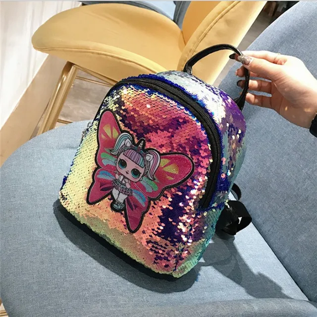2019 LIOU Factory wholesale Hottest Girls Mini Glitter Backpack Fashion Cartoon Kids Sequin School Backpack 
2019 LIOU Factory wholesale Hottest Girls Mini Glitter Backpack Fashion Cartoon Kids Sequin School Backpack