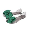 Mini HeLiSha casual shoes fashion jelly sandals with colorful bowknot for women and ladies