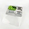 /product-detail/wholesale-4-divided-dish-plate-rectangle-stainless-steel-canteen-school-lunch-tray-with-plastic-lid-62105167276.html