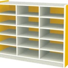 Kindergarten Furniture Multifunctional yellow Storage Cabinet