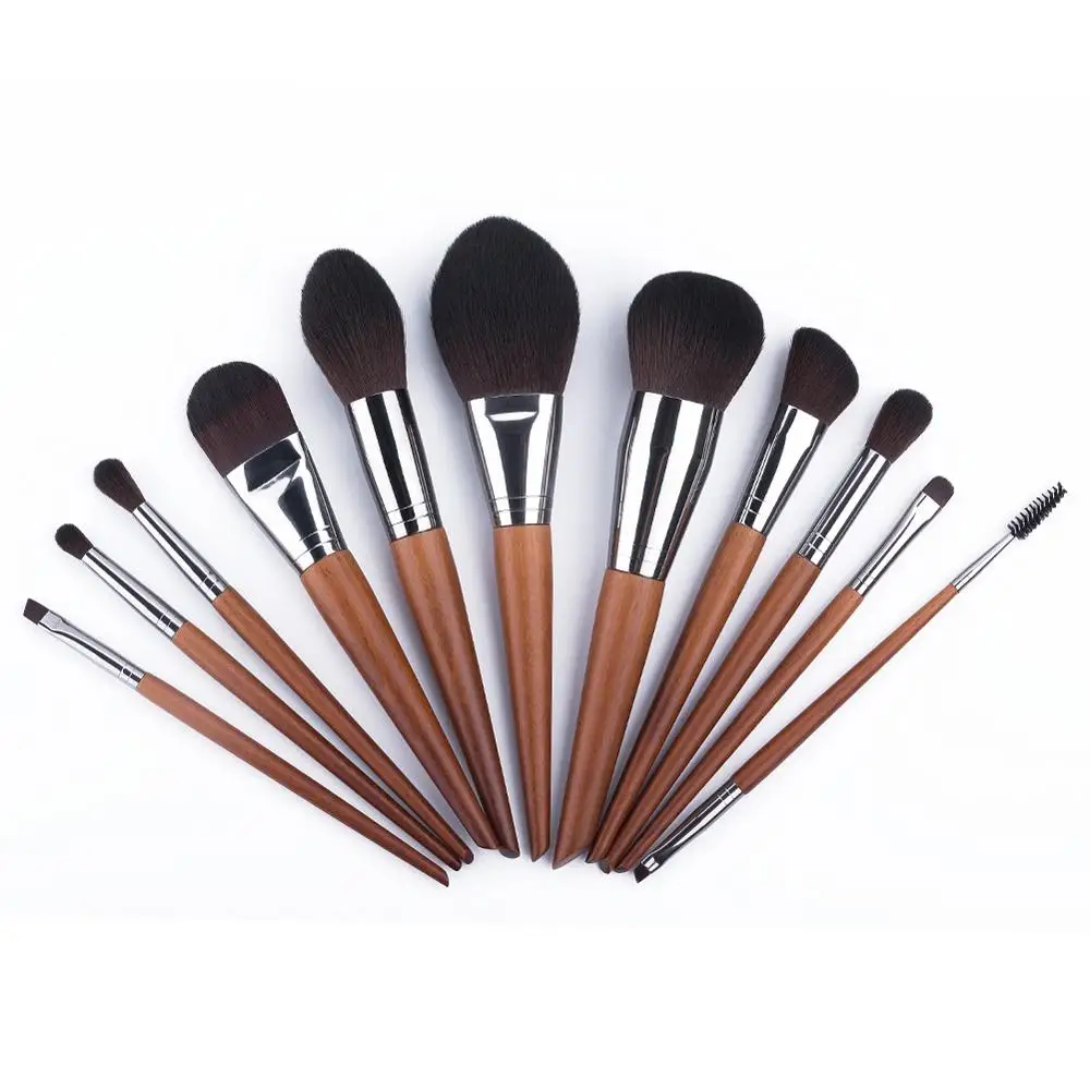 Custom Brush Makeup High Quality Set 11Pcs Wood Handle Black Hair Makeup Brushes Set
Custom Brush Makeup High Quality Set 11Pcs Wood Handle Black Hair Makeup Brushes Set