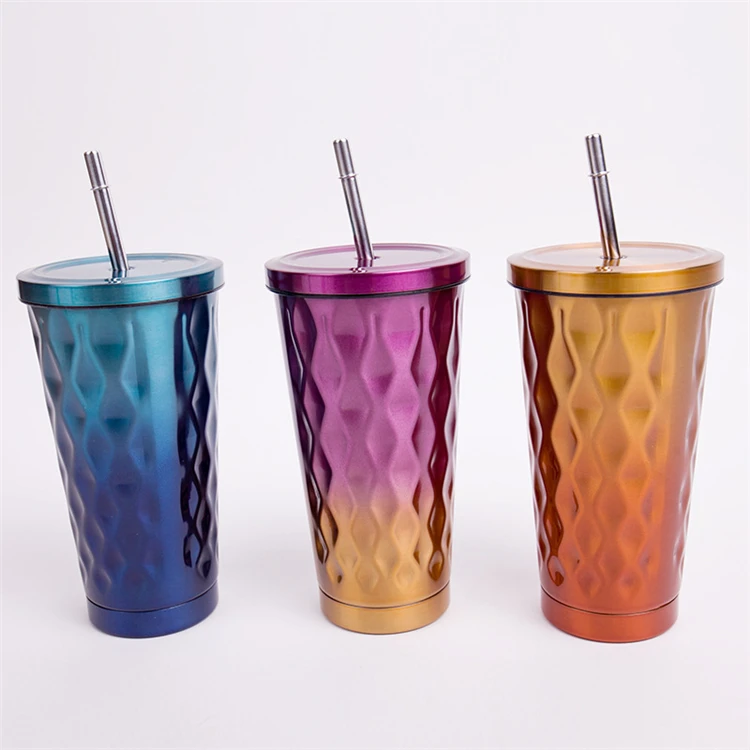 20oz 30oz Double Wall POD Diamond Vacuum Insulated Stainless Steel Straw Tumbler Cups with Straw, Blue/orange/purple
20oz 30oz Double Wall POD Diamond Vacuum Insulated Stainless Steel Straw Tumbler Cups with Straw, Blue/orange/purple