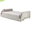 Home furniture white folding leather sofa bed design for bedroom S516
