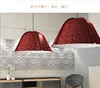 China High quality A-fireproof and Sound Absorption Polyester Fiber 3D Bell Lamp for Office Decor
